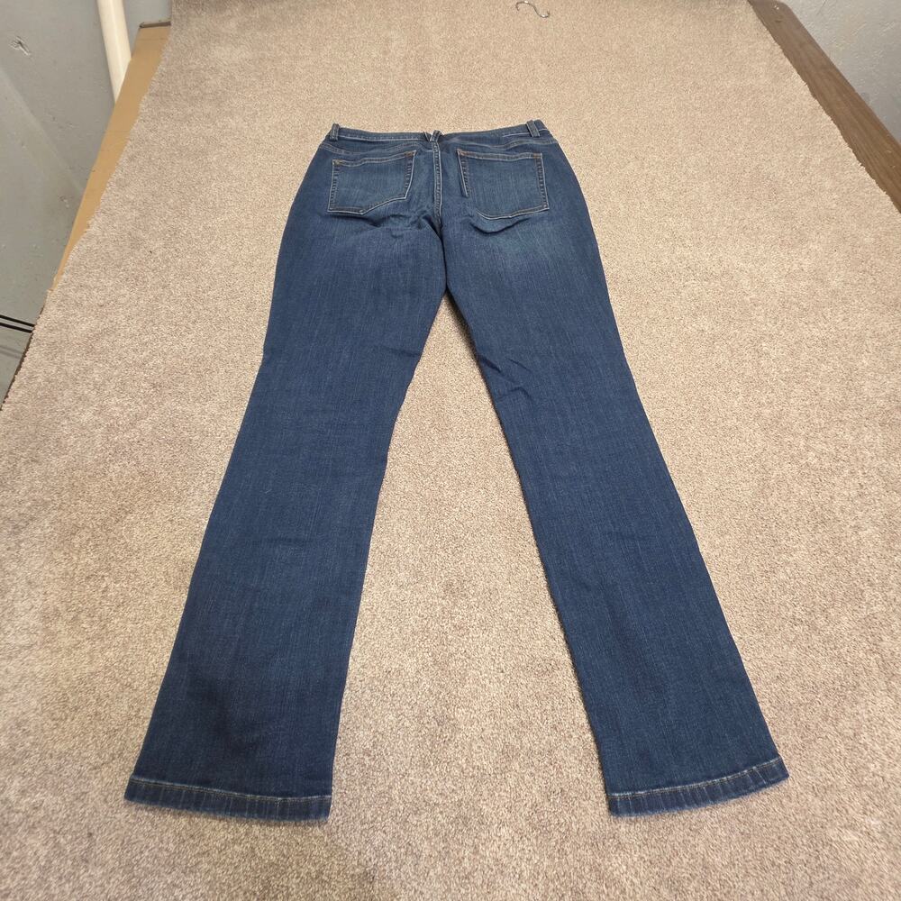 Duluth Trading Straight Jeans Size 10x31 Mid Rise Dark Wash Inidgo Stretch